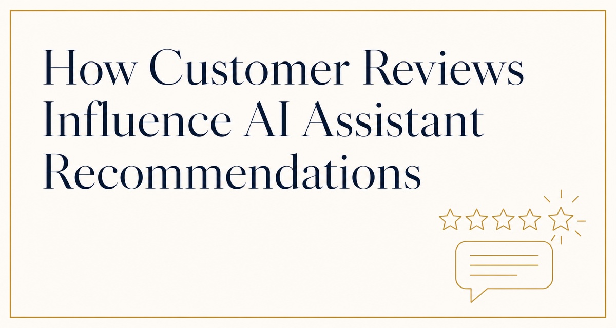How Customer Reviews Influence AI Assistant Recommendations